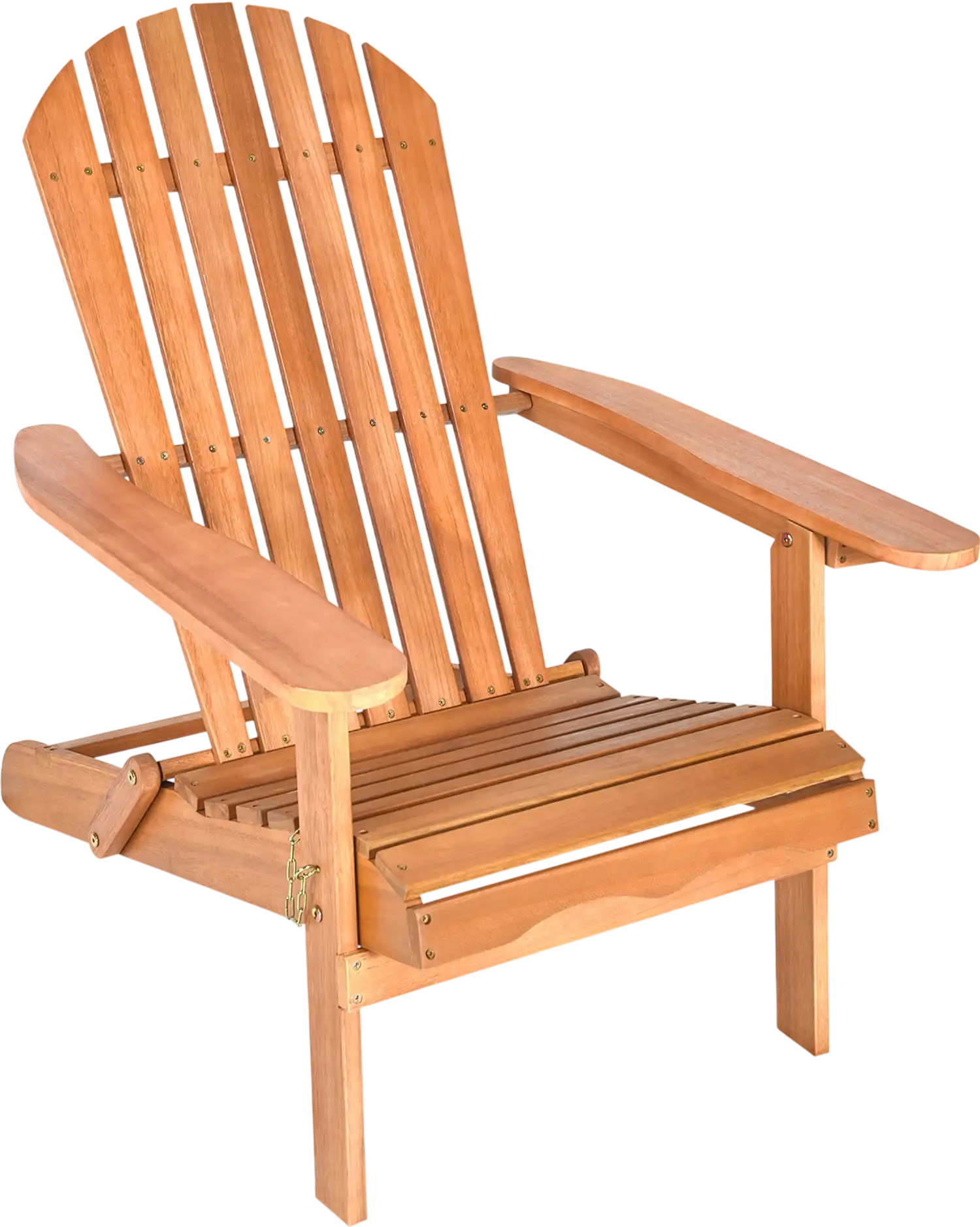 Costway Folding Acacia Wood Oversized Adirondack Chair 61325987 New