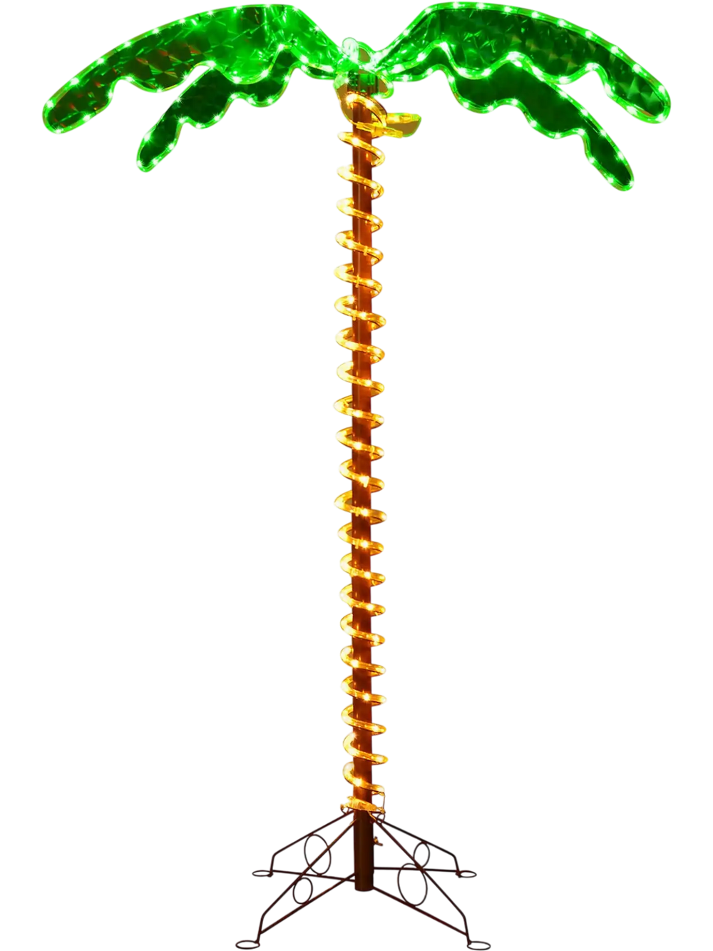 5 Feet LED Pre-lit Palm Tree Decor with Light Rope