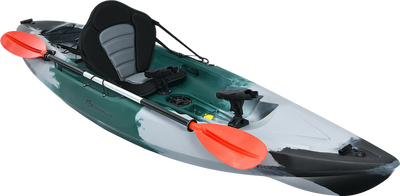 Costway Sit-on-Top Fishing Kayak with Rod Holders and Paddle New