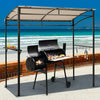 7 x 4.5 Feet Grill Gazebo Outdoor Patio Garden BBQ Canopy Shelter-Beige - Gallery View 1 of 10