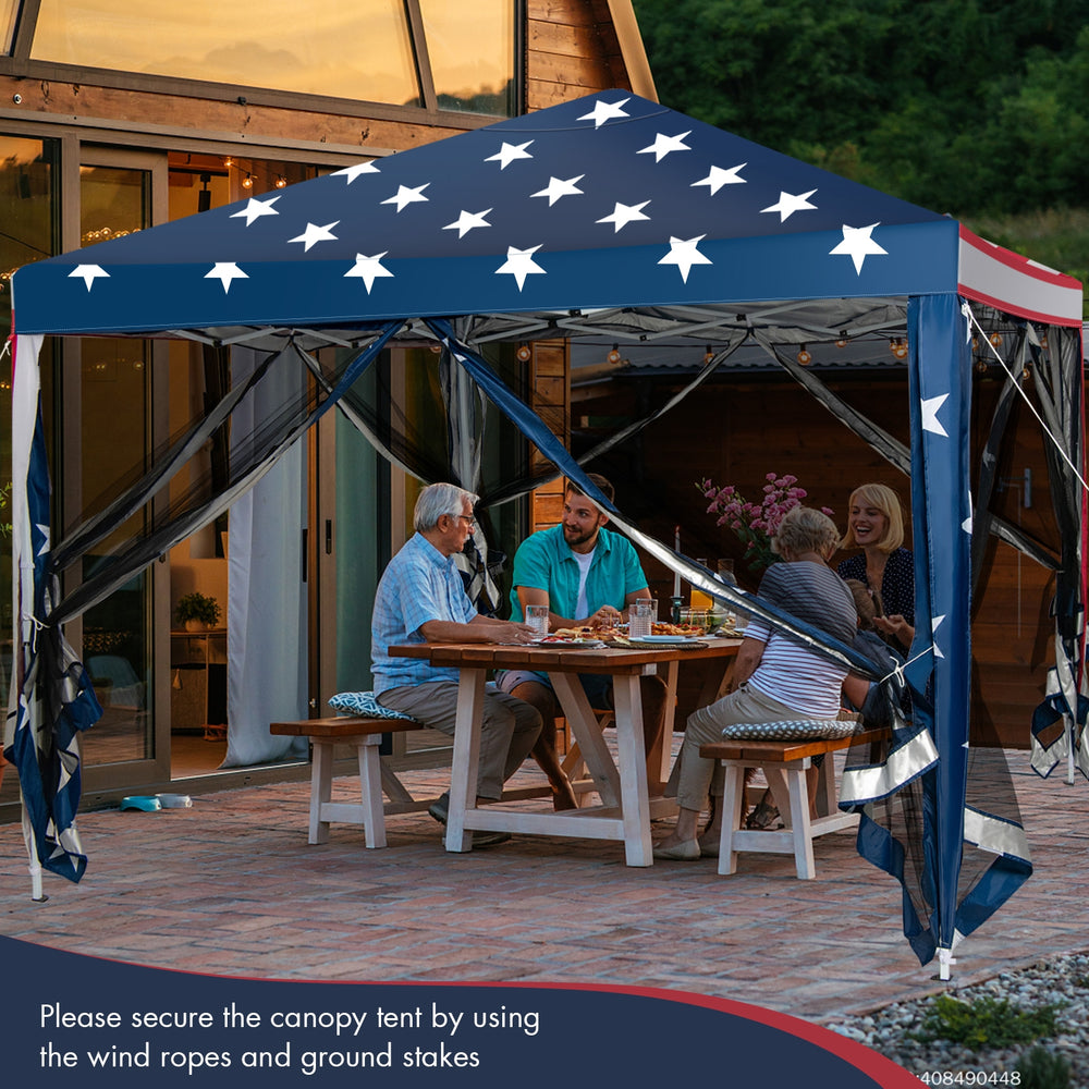 10 x 10 Feet Pop-up Canopy Tent Gazebo Canopy for Outdoor - Gallery View 1 of 10