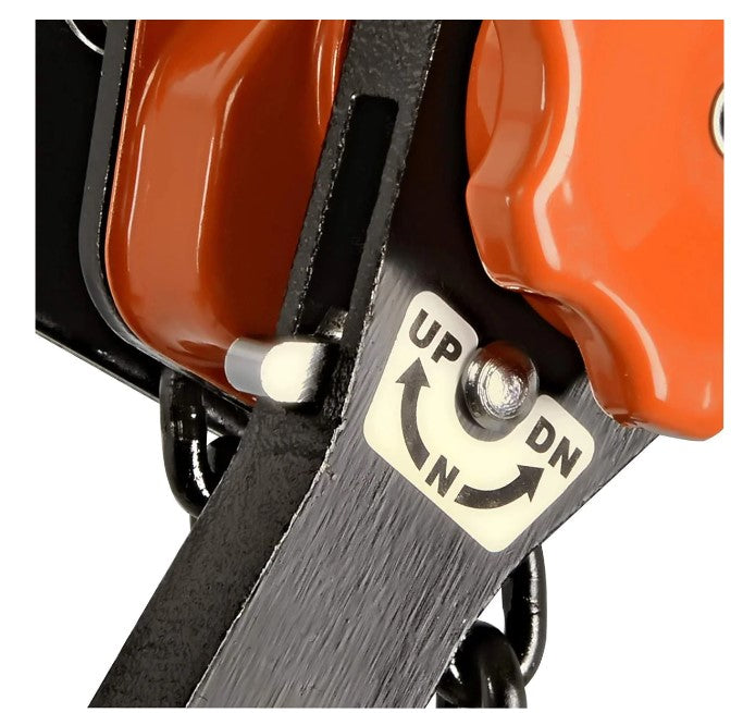 Super Handy GUT008 Crank Chain Hoist Dual Pawl Brake System 1/2 Ton Capacity Aluminum Alloy New
