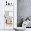 4-Tier Wall Leaning Ladder Shelf Stand-White - Gallery View 1 of 10