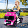 6V Kids Electric Ride-on Truck with Height Adjustable Seat-Pink - Gallery View 1 of 14