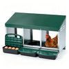 3-Compartment Roll Away Metal Chicken Nesting Box for Hens-Green - Gallery View 1 of 1