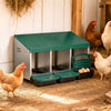 3-Compartment Roll Away Chicken Nesting Box for Egg Collection with Removable Trays and Landing Steps-Green - Gallery View 1 of 11