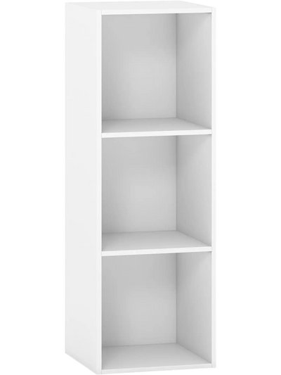 Costway 3-Cube Wooden Bookcase Storage Organizer Bookshelf 77172132 New