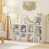Modern 3-cube bookshelf in white, perfect for storing books and decor, ideal for living room or study organization.