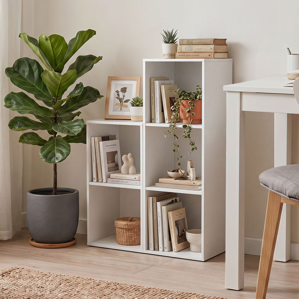 3-Cube Bookcase with 2 Anti-tipping Kits and Cubby Storage Organizer for Home Office - Gallery View 3 of 9