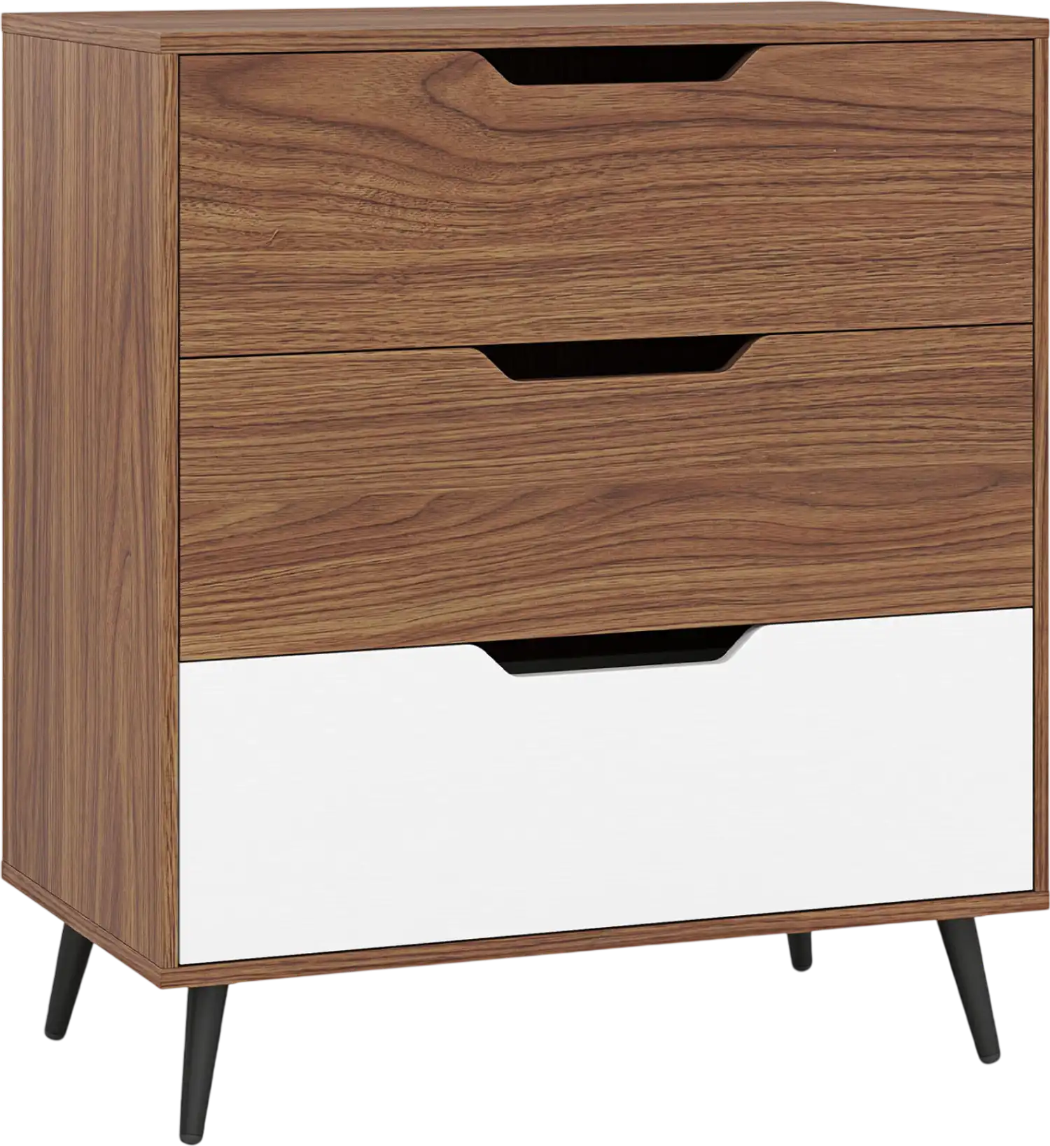 Costway Rustic Farmhouse 3-Drawer Wooden Storage Dresser 39922930 New