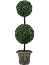 3 FT Artificial Boxwood Topiary Tree Double Ball Shrubs