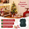 3 FT battery-operated tabletop Christmas tree with warm-white LED lights, adorned with red berries and pine cones for.