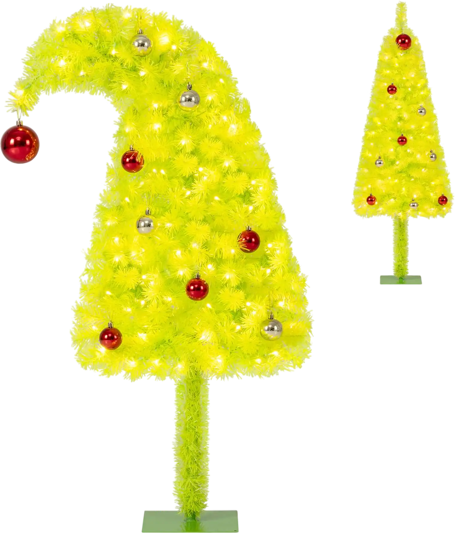 Costway Pre-Lit Pre-Decorated Christmas Tree w/ 4 Lighted Gift Boxes 63320027 New