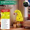 3 FT pre-lit Christmas tree with 80 warm white LED lights and 4 lighted gift boxes for festive holiday decoration.