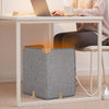 3-Fold Under Desk Space Heater with 3-Level Thermostat 4H Timer and Tip-Over Protection-Gray - Gallery View 1 of 12