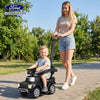 Costzon 3-in-1 licensed Ford push car for toddlers, featuring LED headlights and a detachable handle for outdoor fun.