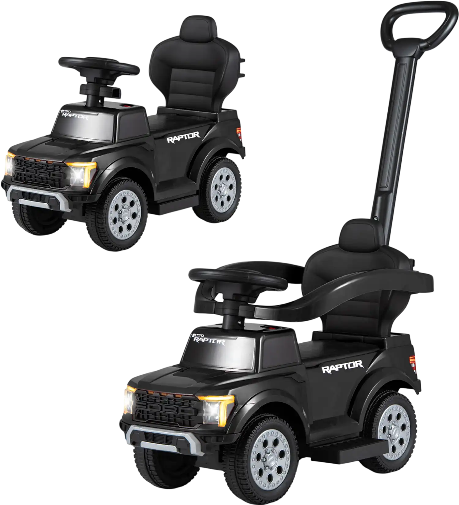 Costway Licensed Ford 3-in-1 Toddler Push Car Ride-On 77350603 New