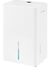 3 Modes Dehumidifier in white with LED display, designed for 6500 sq.ft homes, featuring manual drainage and low noise operation.