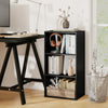 3 Open Shelf Bookcase Modern Storage Display Cabinet-Black - Gallery View 1 of 10