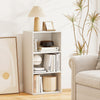 3 Open Shelf Bookcase Modern Storage Display Cabinet-White - Gallery View 1 of 10