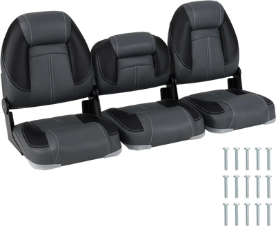 Costway 3-Pack Folding Boat Seats 28D Soft Sponge Padding 62954272 New