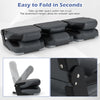 Folding boat seats with high-density 28D sponge padding, featuring aluminum hinges for easy storage and comfort.