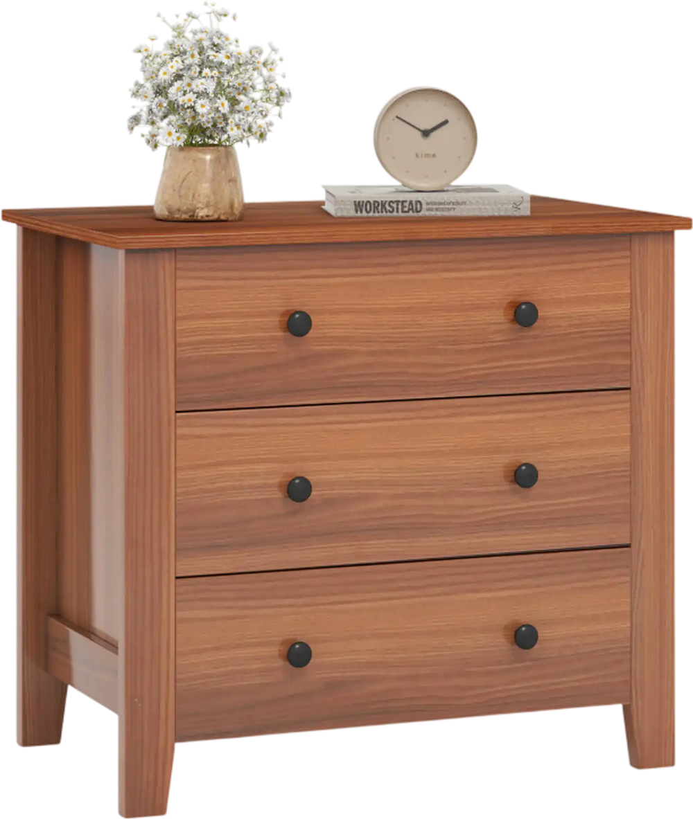 3-Piece Bedroom Bundle: Bedside Table with 3 Drawers+Modern Accent Chair+Convertible Folding Futon Sofa Bed