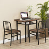 3-Piece Dining Table Set with Rectangular Kitchen Table and 2 Chairs-Rustic Brown - Gallery View 1 of 10