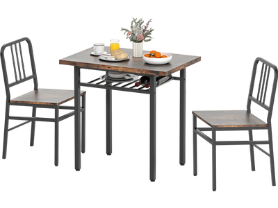 Costway 3-Piece Dining Table Set Rectangular Kitchen Table 2 Chairs 90945783 New