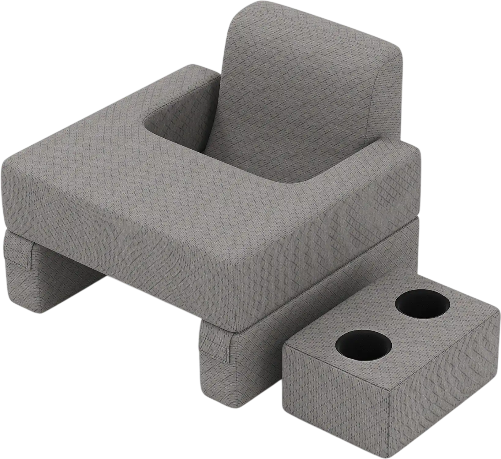 Costway 3-Piece Reading Pillow Set Extra Large Lap Desk with Coaster 78857932 New