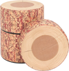 3-piece tree stump stool set with realistic wood grain, upholstered in PU leather, ideal for flexible seating in.