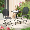 3 Pieces Patio Bistro Set Outdoor Conversation Furniture Table and Folding Chair - Gallery View 1 of 10