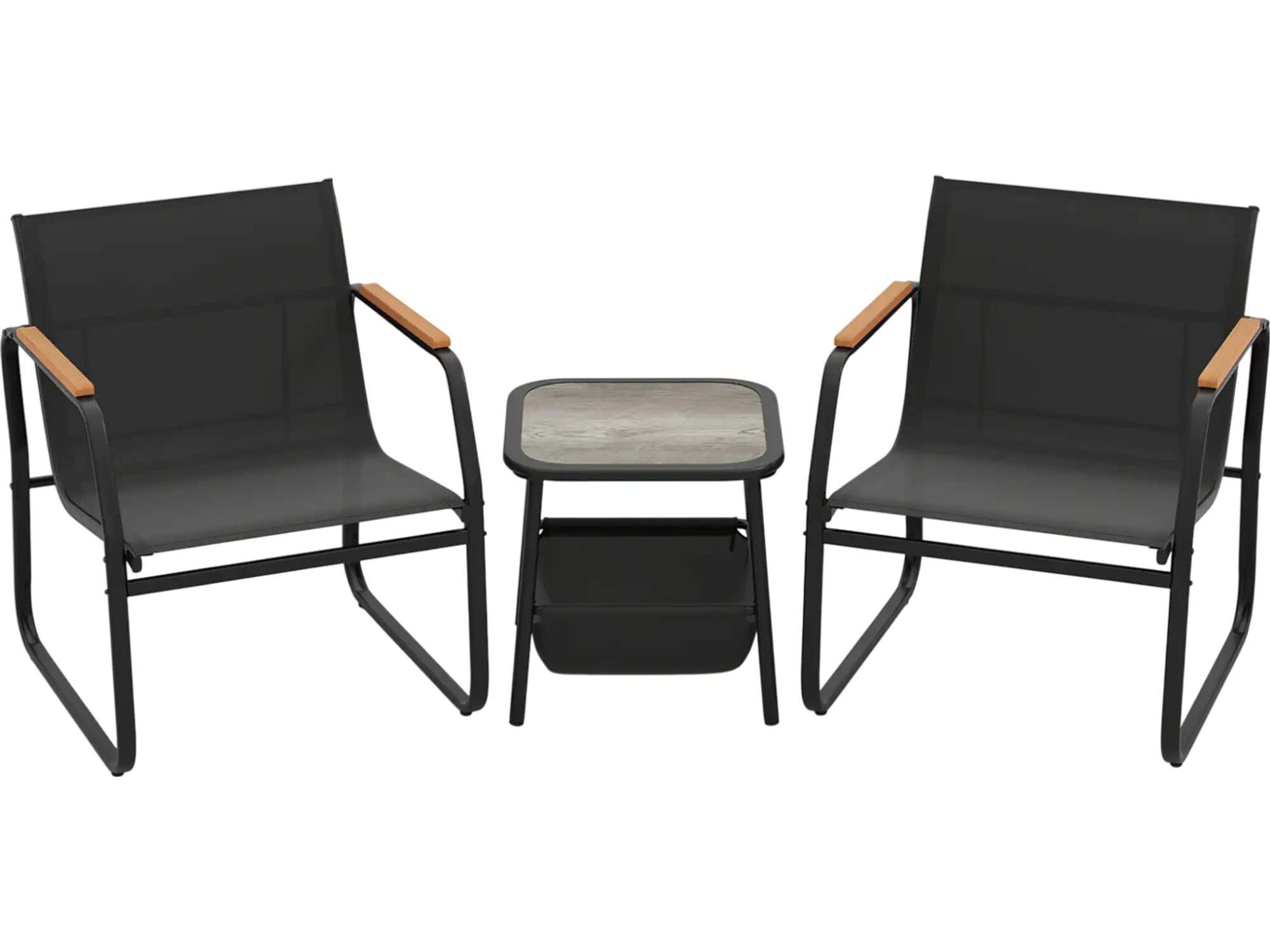 Costway 3-Piece Patio Furniture Bistro Conversation Set 427813596 New