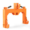 3-Point Quick Hitch in orange with adjustable top hook, designed for 3000 lbs towing capacity and easy farming.