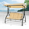 Costway Outdoor Porch Swing 3 Seat with Adjustable Canopy New