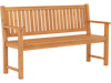 3-seater outdoor wooden bench with backrest, made of solid fir wood, designed for comfort and durability in any space.