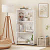 3-Tier Bookcase 42 inch Tall Book Shelf with Anti-Tipping Kit-White - Gallery View 1 of 8