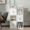 3-Tier Bookcase with Anti-toppling Device for Living Room-White - Gallery View 1 of 12