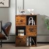 3-Tier Bookshelf with Anti-toppling Device for Living Room-Brown - Gallery View 1 of 12