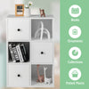 3-tier white bookcase featuring smooth metal sliders and anti-toppling device, ideal for living room storage and decor.