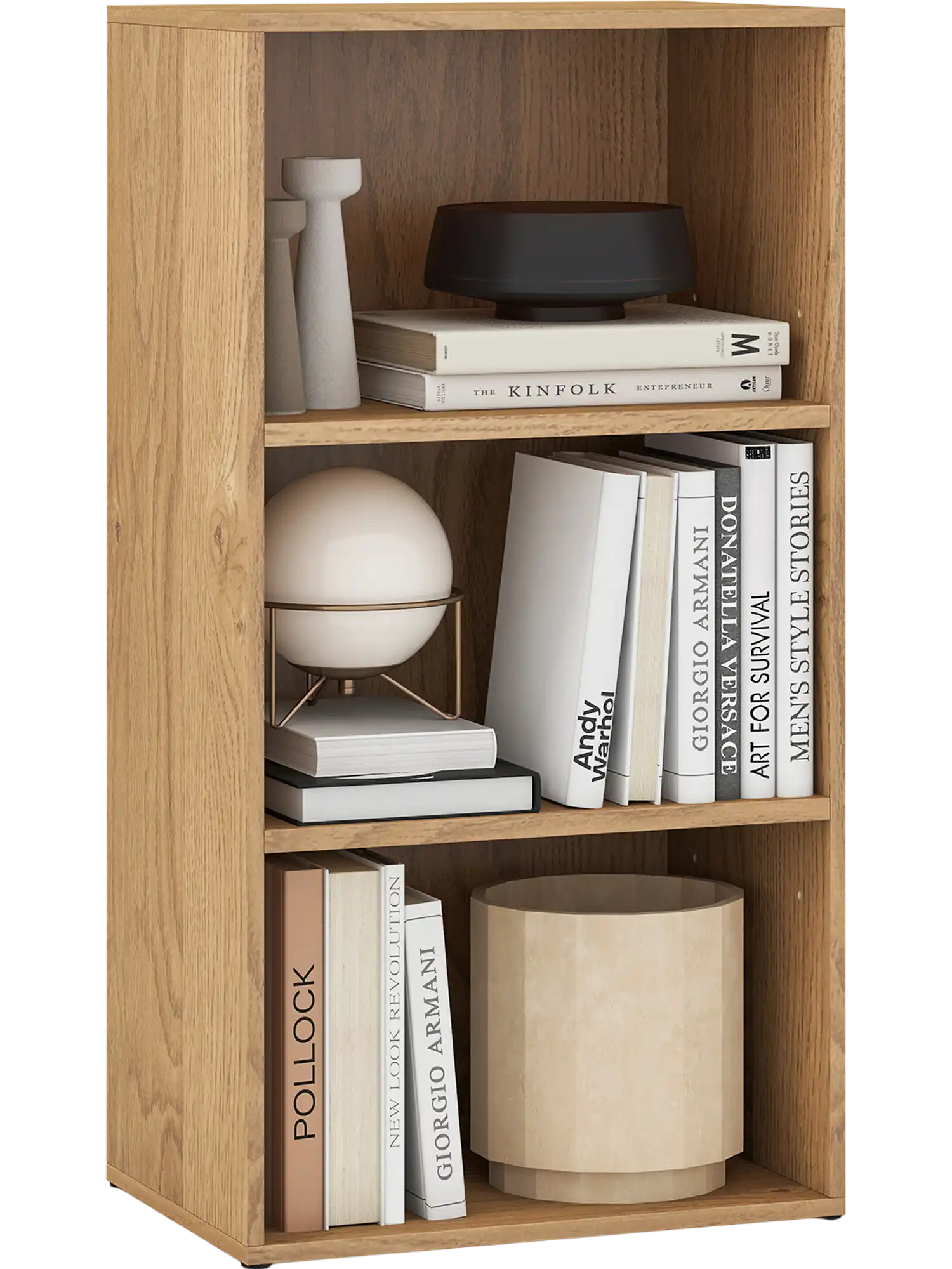 Costway 3-Tier Cube Bookcase Adjustable Shelves Home Office 27345061 New