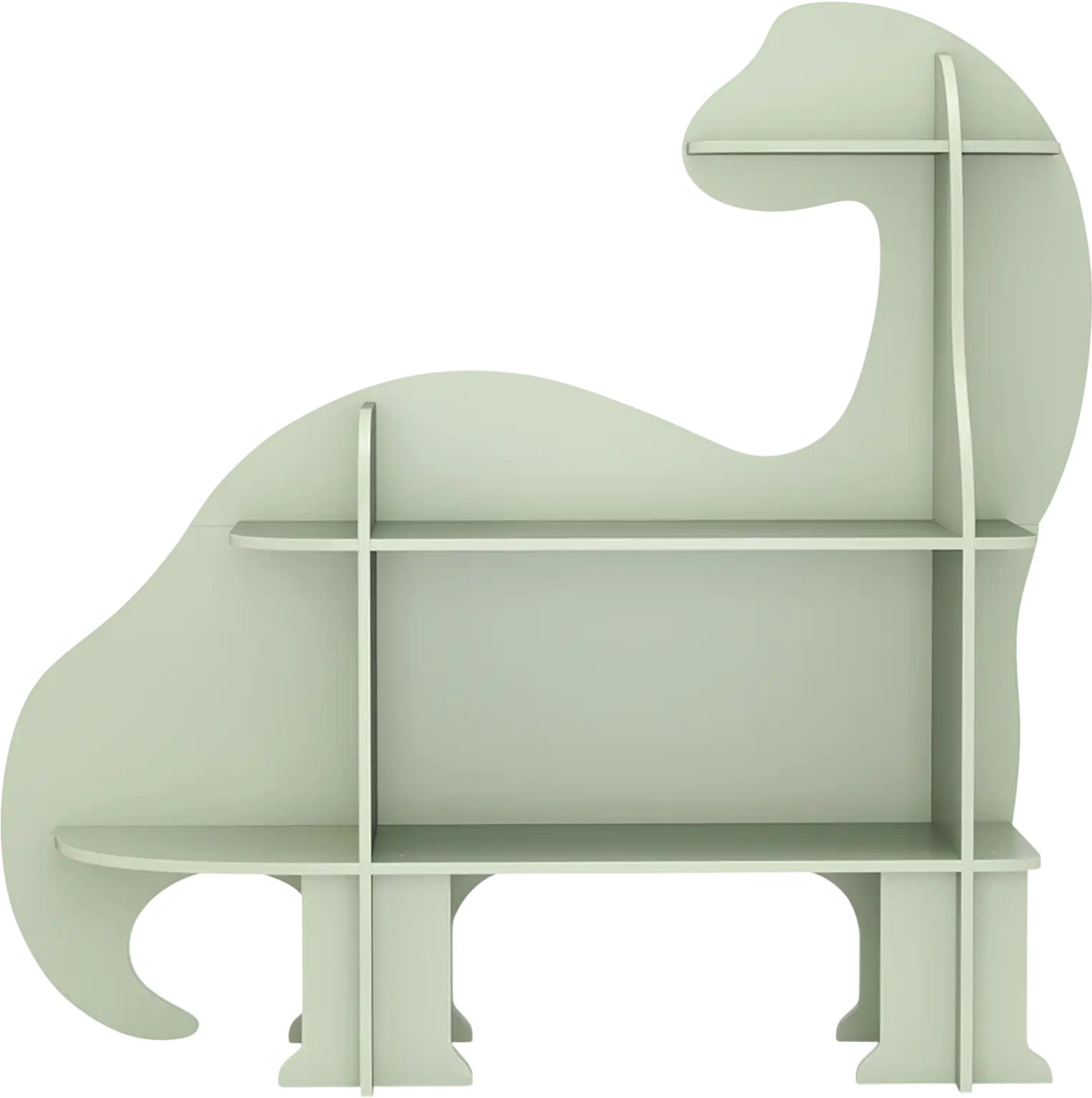 Costway 3-Tier Dinosaur Kids Bookshelf for Children 96357428 New