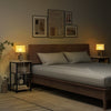 3-tier end table with USB ports and power outlets, featuring a metal frame, ideal for bedside or living room use.