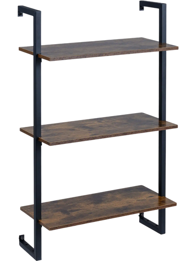 Costway 3-Tier Floating Modern Wall Shelf Bookshelf Kitchen Living Room Office Bathroom 41060426 New