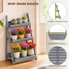 Sturdy A-shaped 4-tier plant stand made of fir wood, designed for stability and optimal plant display in any space.