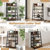 3-tier ladder bookshelf with a sturdy metal frame, perfect for displaying plants and organizing essentials in any room.
