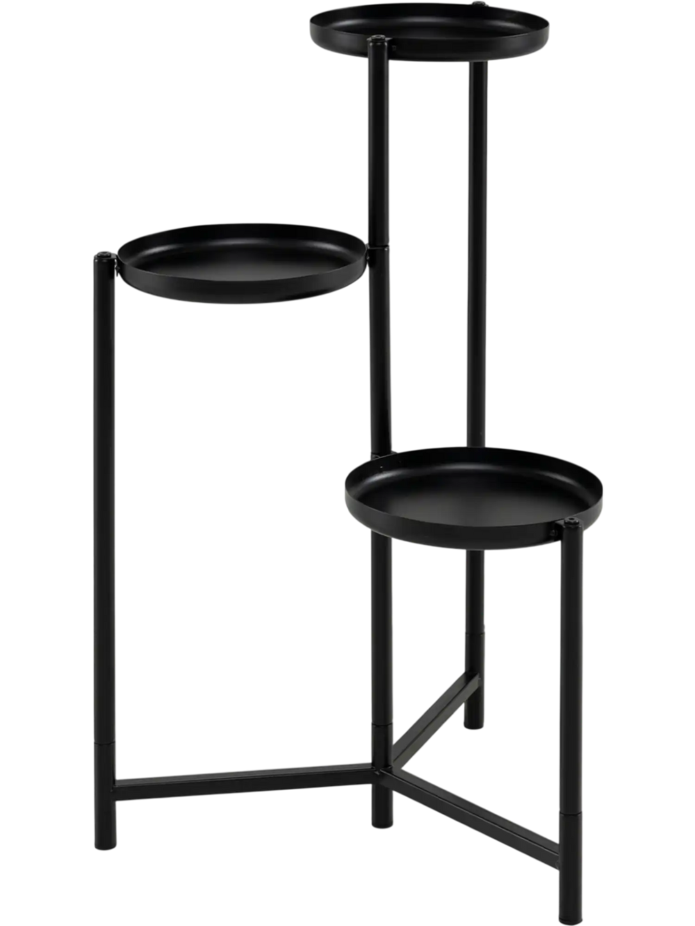 3-Tier Metal Plant Stand Indoor Outdoor Tall Corner Flower Pot Holder Display Rack