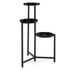 3-tier metal plant stand with a rustproof finish, ideal for corner display of plants and decorations in indoor or.