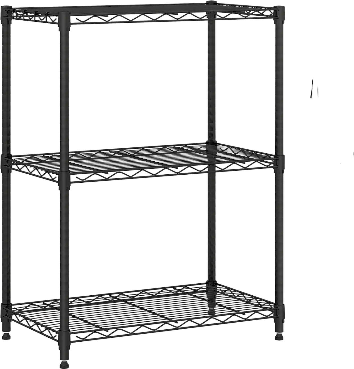 Costway 3-Tier Metal Storage Shelving Unit V-Shaped Wire Rack 450 lbs Capacity 11363921 New