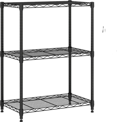 Costway 3-Tier Metal Storage Shelving Unit V-Shaped Wire Rack 450 lbs Capacity 11363921 New